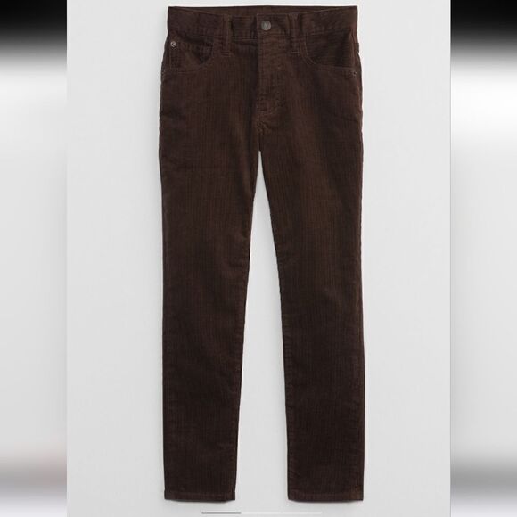 Kids Slim Taper Corduroy Pants with Washwell - Picture 1 of 7